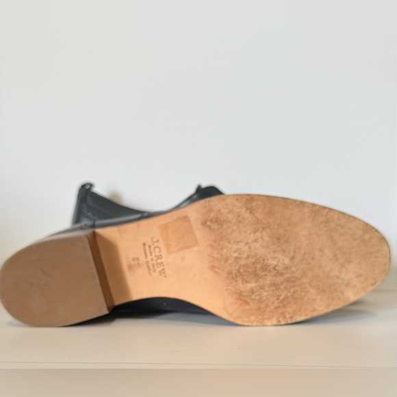 J.Crew Women’s Navy Blue Leather Slip-On Oxfords | Size 9 Classic Shoes main image 7